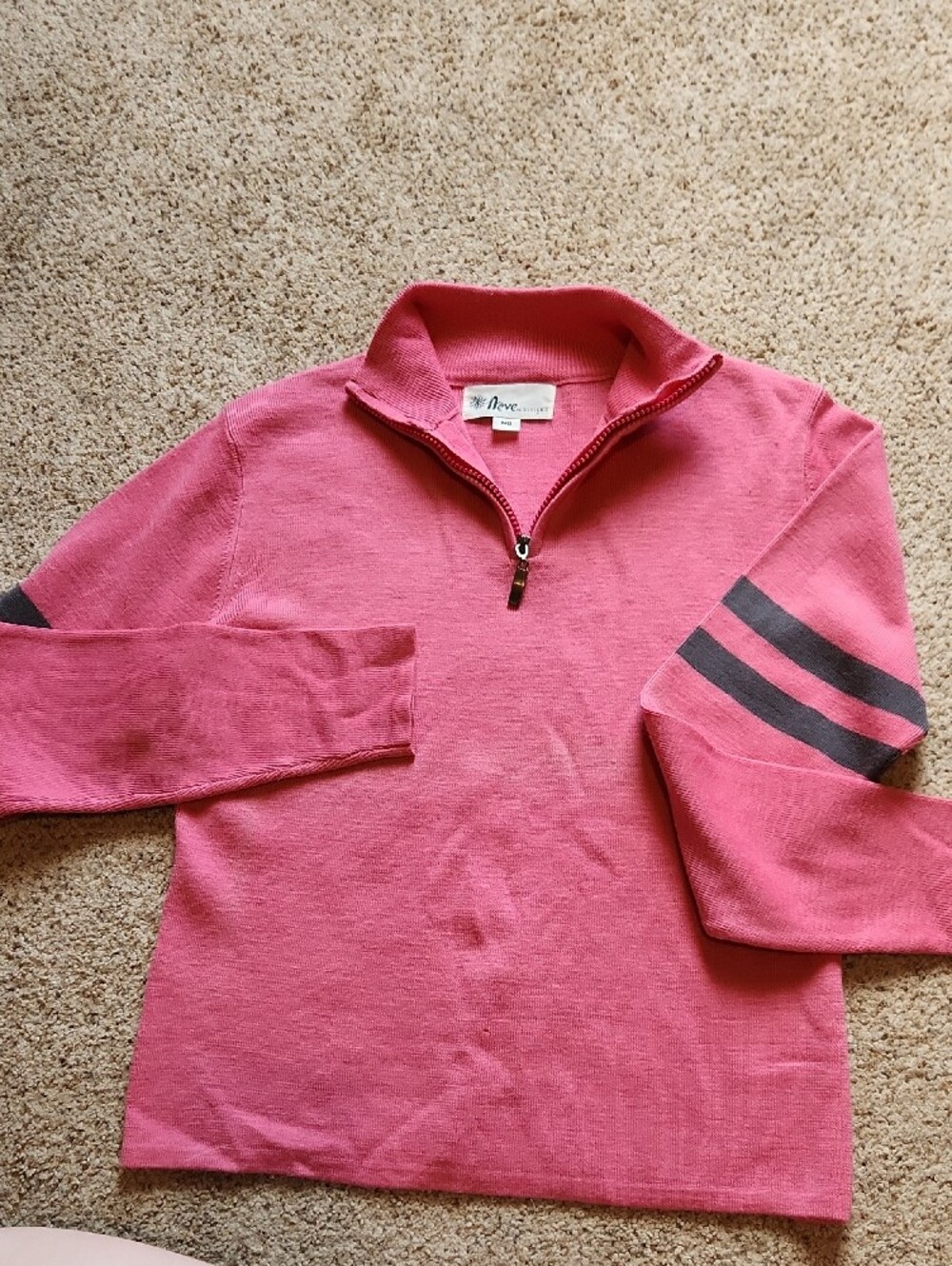 Neve Bubblegum Pink Women's Pullover Wool Sweater - Medium